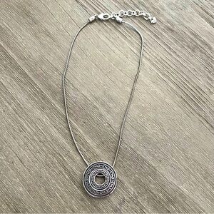 Brighton Central Park Filigree Design Silver Necklace